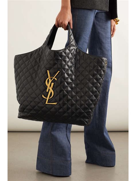 ysl felltasche|Y TOTE IN LEATHER .